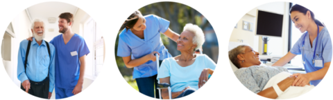 Clinicians assisting older adults