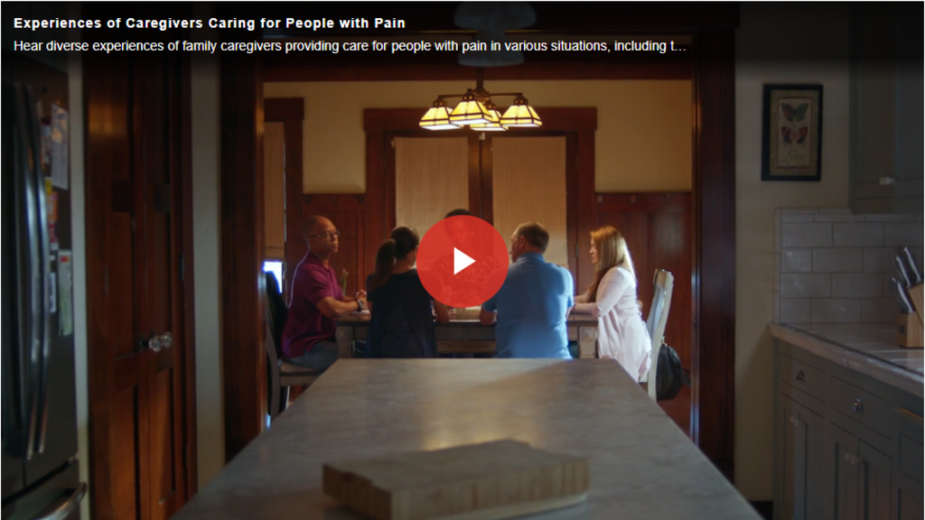 Video Image of Experiences of Caregivers Caring for People with Pain